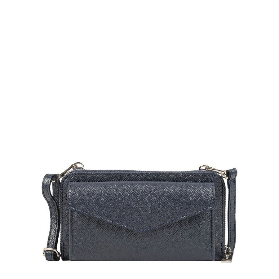 Femme Lancaster Portefeuille | Compagnon En Cuir Delphino Lancaster Bleu