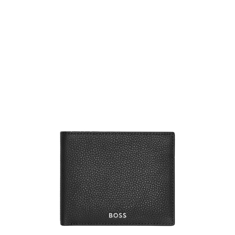 Homme Hugo Boss Portefeuille | Portefeuille Italien En Cuir Classic Grained Hugo Boss