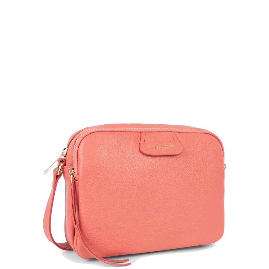 Femme Lancaster Sac Porte Bandouliere / Porte Travers | Sac Travers En Cuir Dune Lancaster Rose