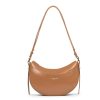 Femme Lancaster Sac Porte Epaule | Sac Demi Lune En Cuir Suave Ace Lancaster Camel