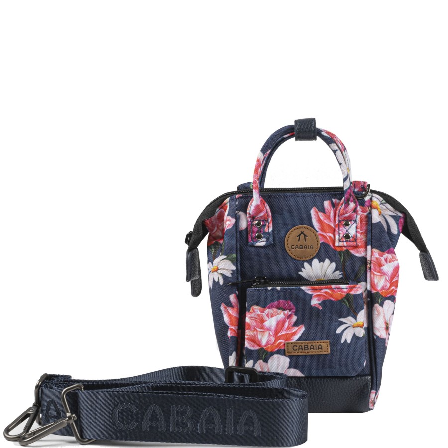 Femme Cabaia Sac Porte Bandouliere / Porte Travers | Sac A Bandouliere Nano Osaka Cabaia Noir Multi