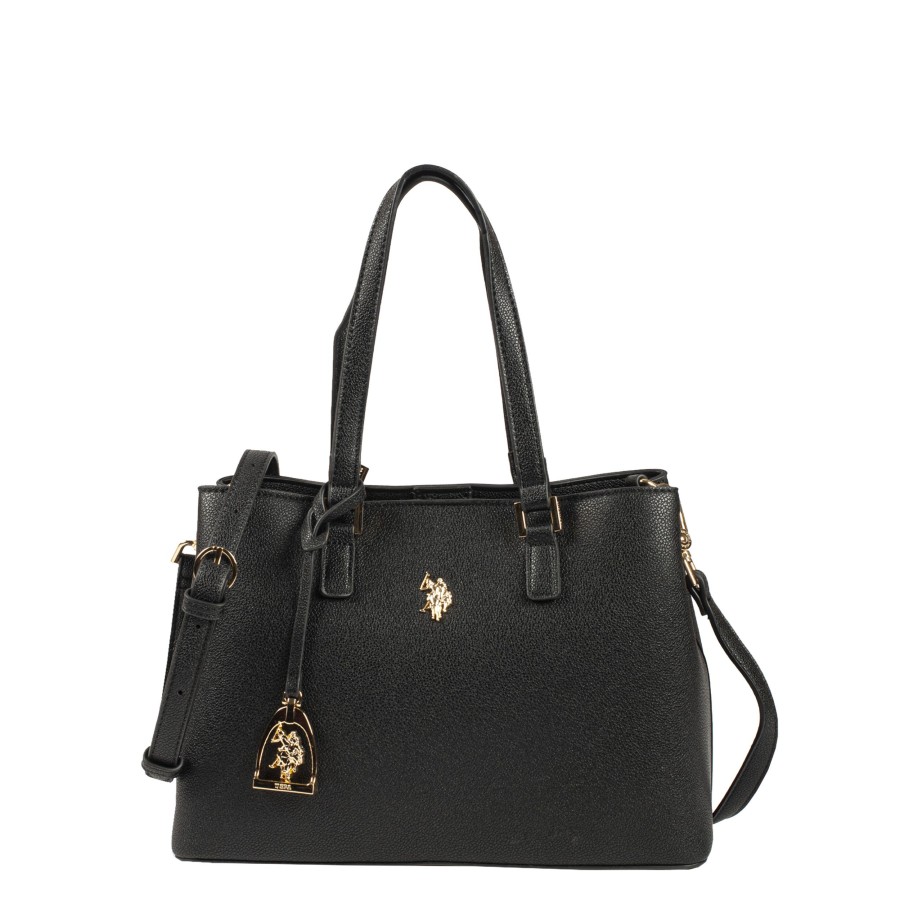 Femme Us Polo Sac Porte Main | Sac A Main Jones Us Polo Noir