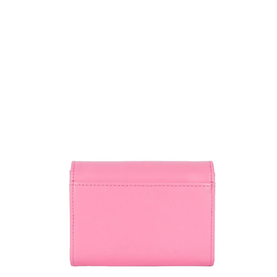 Femme Lancaster Portefeuille | Portefeuille En Cuir Paris Pm Lancaster Rose