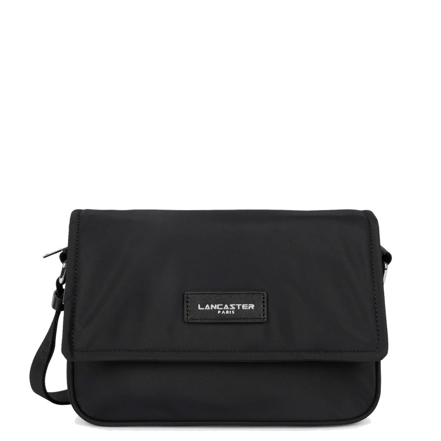 Femme Lancaster Sac Porte Bandouliere / Porte Travers | Sac Gibeciere Basic Vita Lancaster Noir