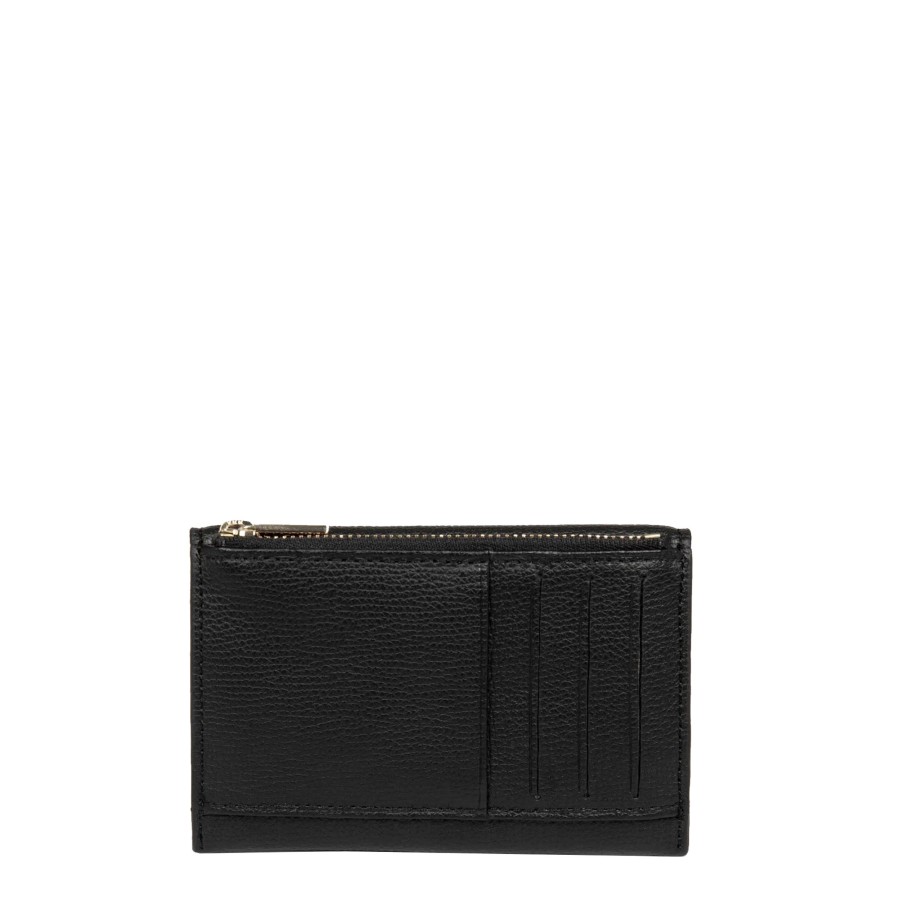 Femme Lancaster Porte Cartes | Porte Cartes En Cuir Zoe Lancaster Noir