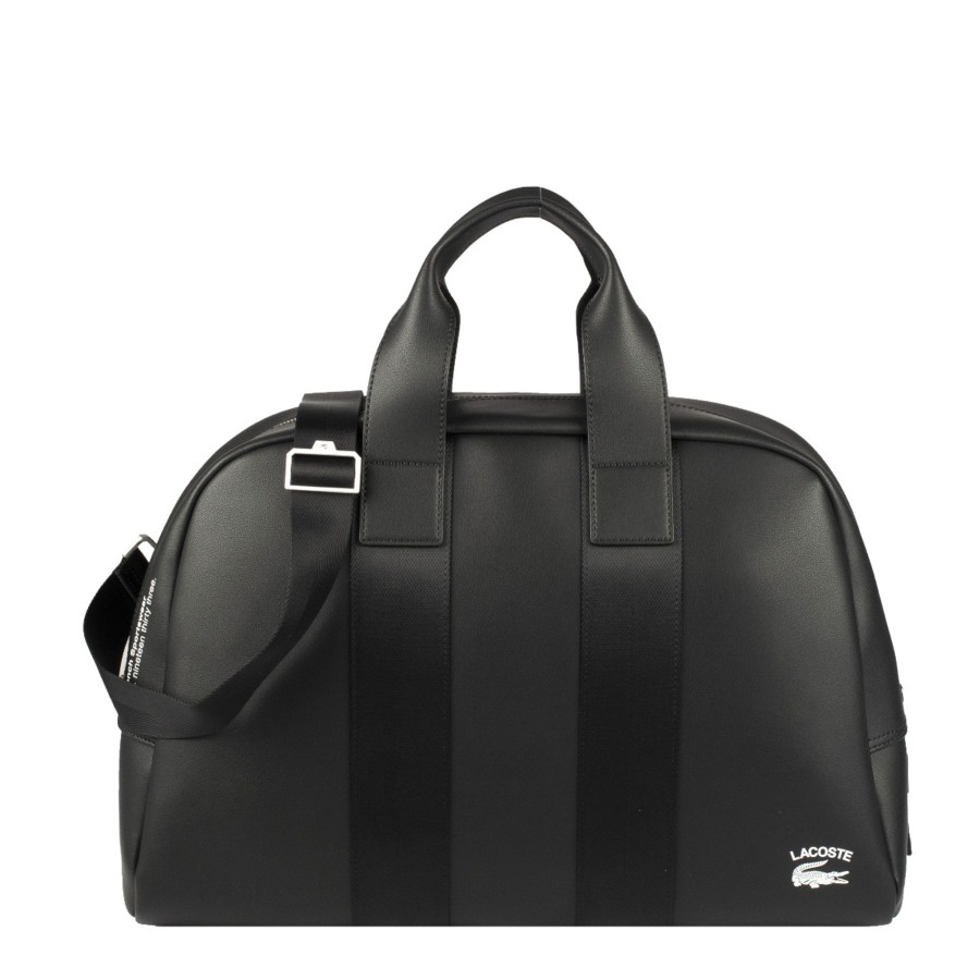 Homme Lacoste Sac De Voyage | Sac 48H En Cuir Lacoste Practice