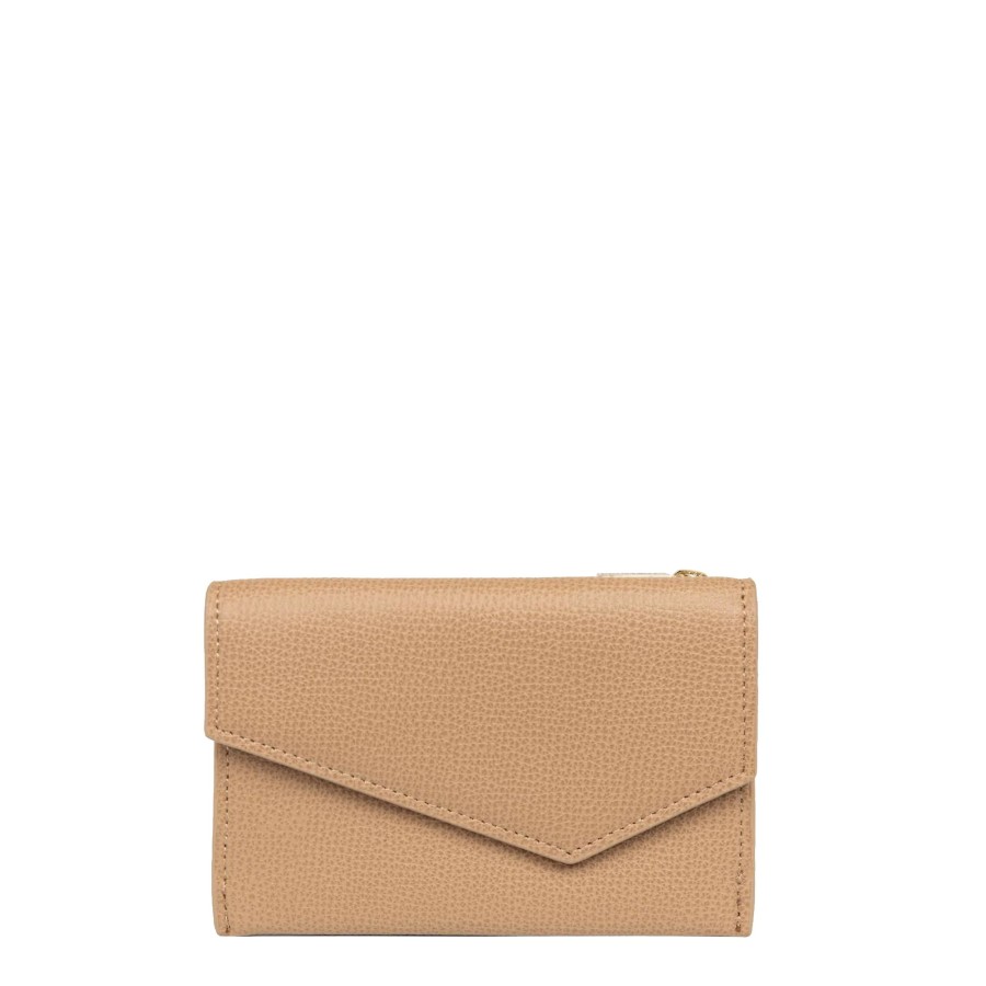 Femme Lancaster Porte Cartes | Porte Cartes En Cuir Zoe Lancaster Beige Fonce