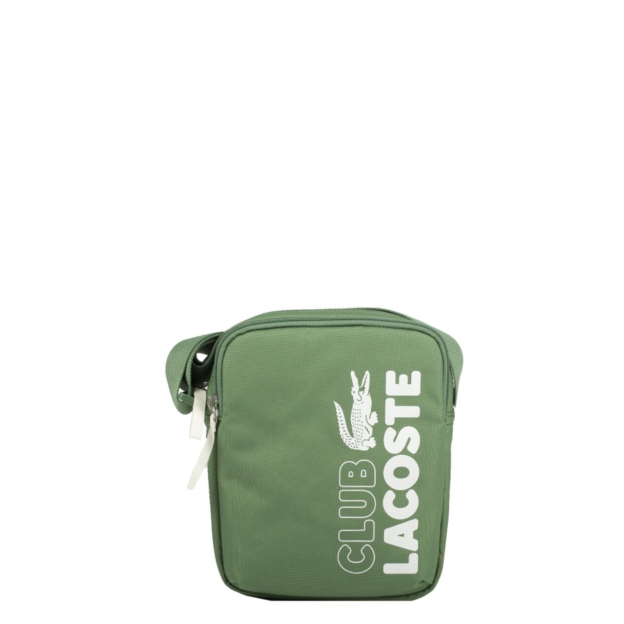 Homme Lacoste Sacoche Bandouliere | Sacoche En Toile Summer Pack Lacoste Vert