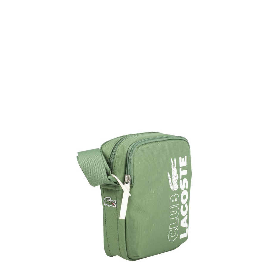 Homme Lacoste Sacoche Bandouliere | Sacoche En Toile Summer Pack Lacoste Vert