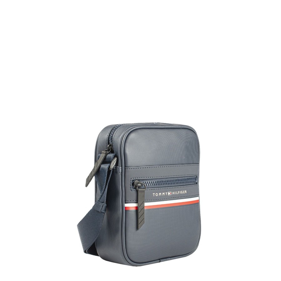 Homme Tommy Hilfiger Sacoche Bandouliere | Sacoche Th Stripe Bleu