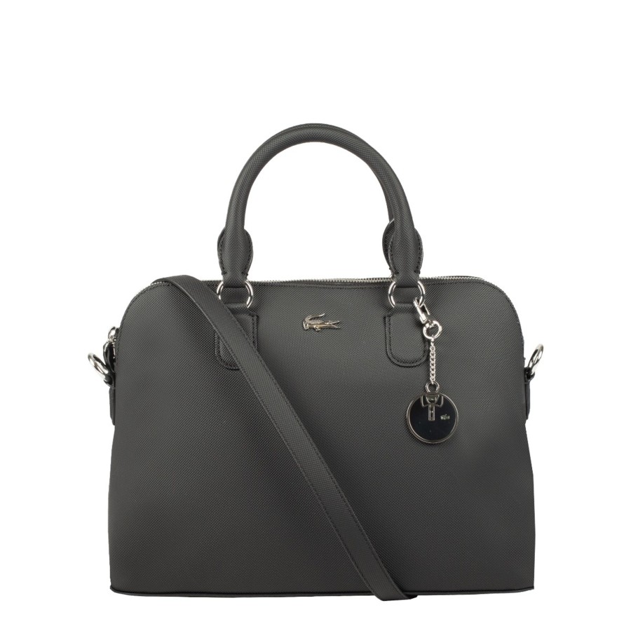 Femme Lacoste Sac Porte Main | Sac Bugatti En Toile Enduite Piquee Unie Daily Classic