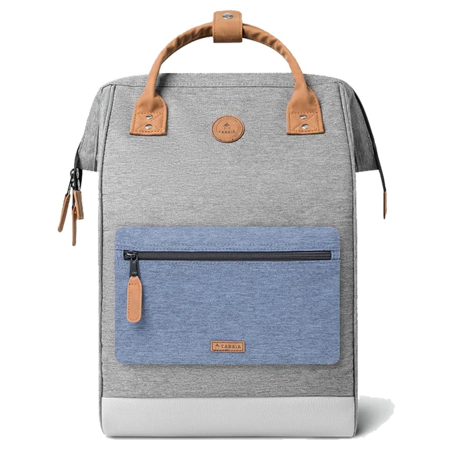 Femme Cabaia Sac A Dos | Grand Sac A Dos 25L New York Adventurer Cabaia Gris