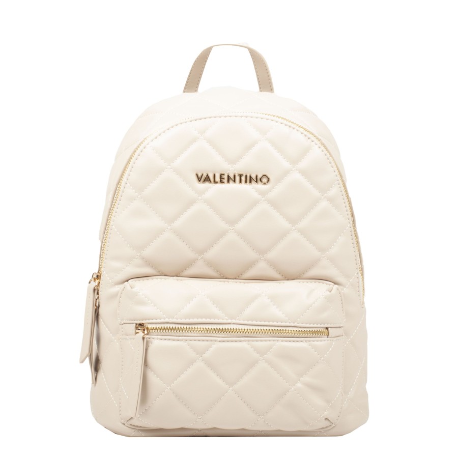 Femme Valentino Sac A Dos | Sac A Dos Ecru Ocarina Valentino Blanc