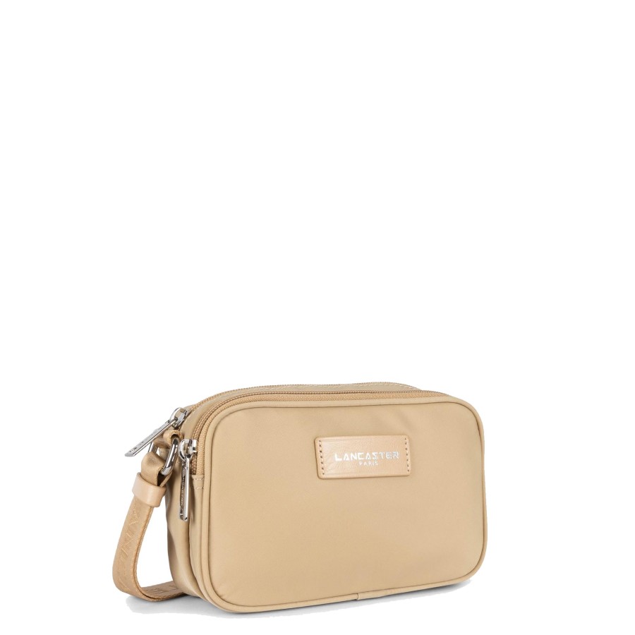 Femme Lancaster Sac Porte Epaule | Mini Sac Travers Basic Vita Lancaster Sable