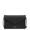 Femme Lancaster Pochette | Pochette En Cuir Pur Et Element City Lancaster Noir In Champagne