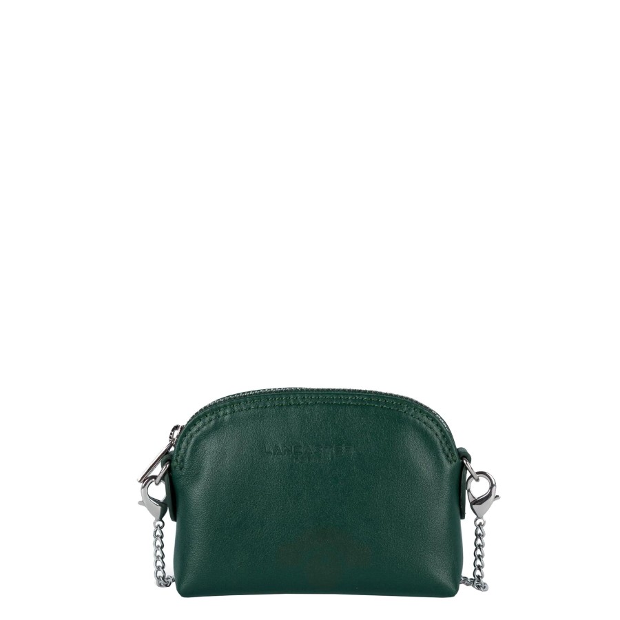 Femme Lancaster Porte Monnaie | Porte Monnaie En Cuir Paris Pm Lancaster Vert