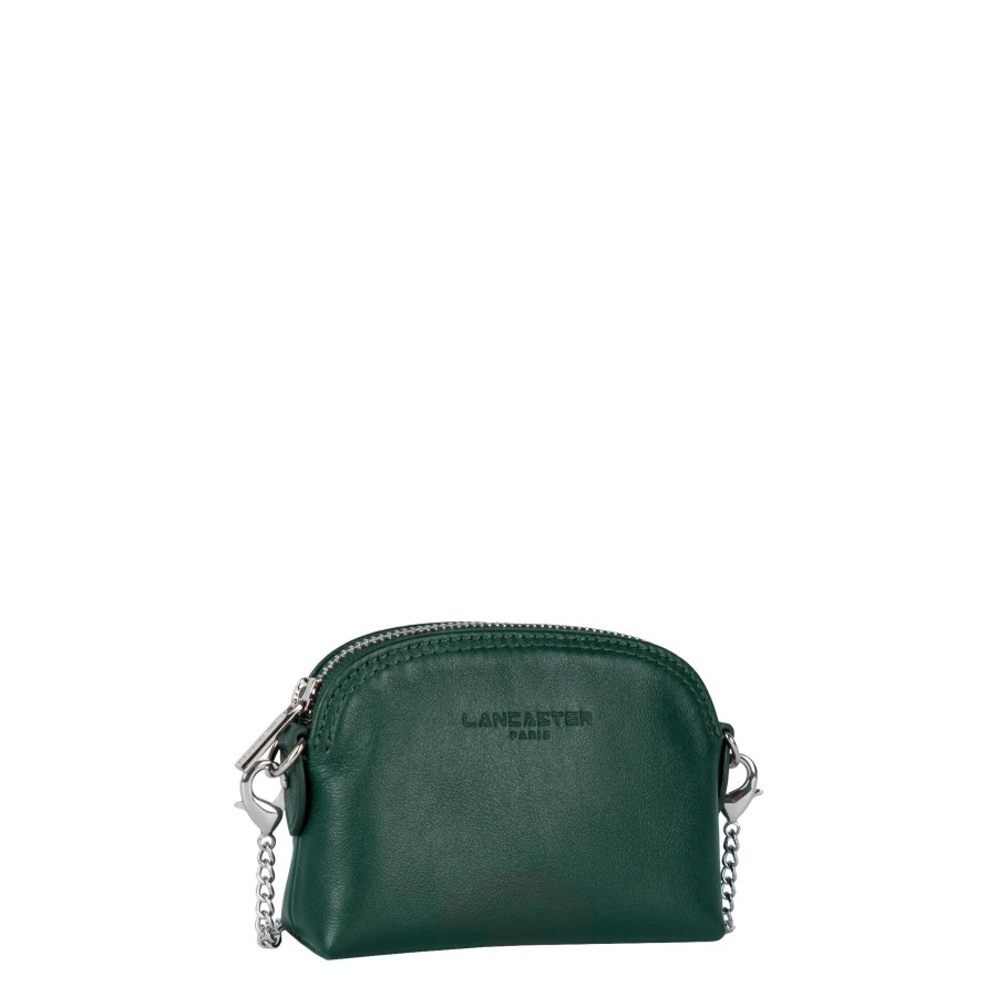 Femme Lancaster Porte Monnaie | Porte Monnaie En Cuir Paris Pm Lancaster Vert