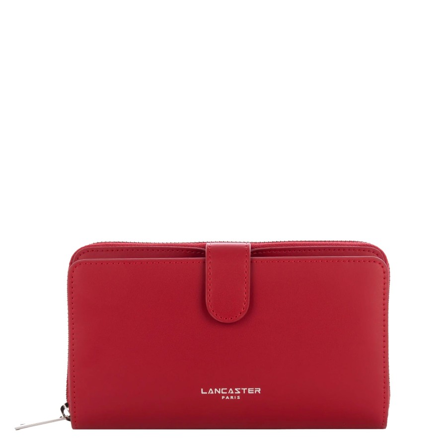 Femme Lancaster Tout En Un | Compagnon En Cuir Smooth Lancaster Rouge