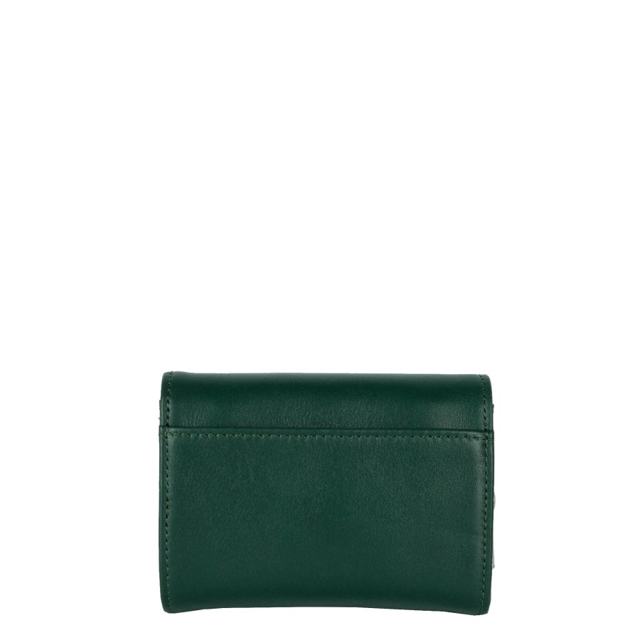 Femme Lancaster Portefeuille | Portefeuille En Cuir Paris Pm Lancaster Vert