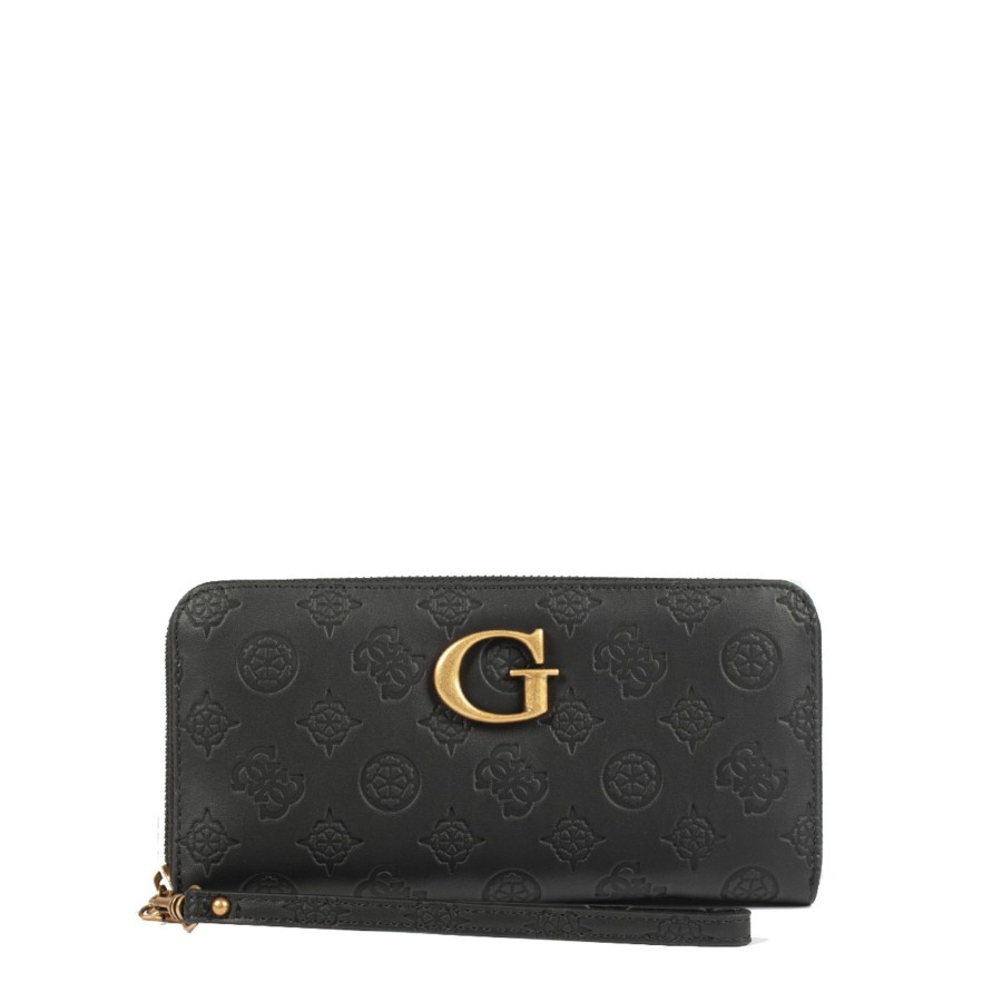 Femme Guess Portefeuille | Compagnon Noir G Vibe Slg