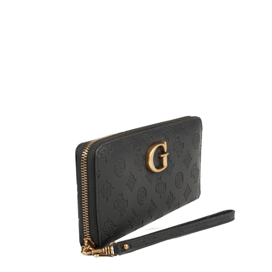 Femme Guess Portefeuille | Compagnon Noir G Vibe Slg