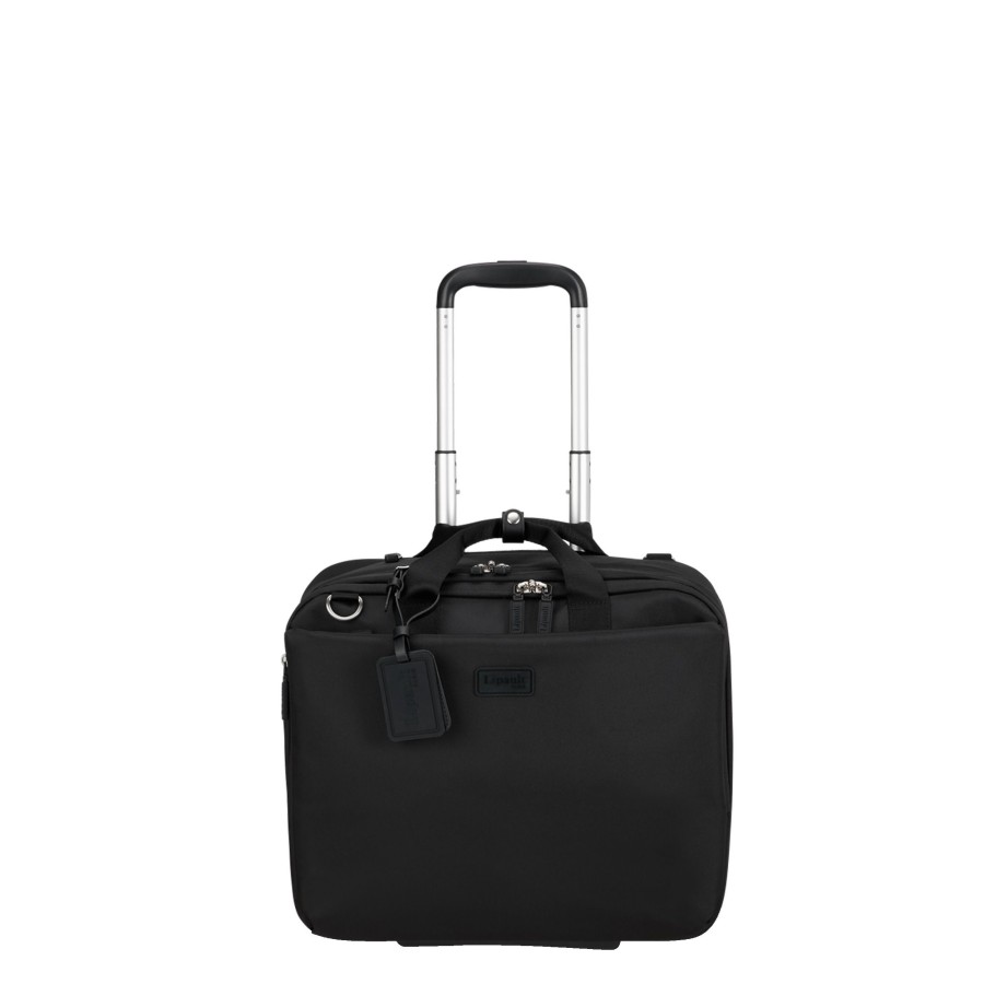 Homme Lipault Sac Reporter/Gibeciere | Pilot Case A 2 Roulettes4Biz Lipault Noir