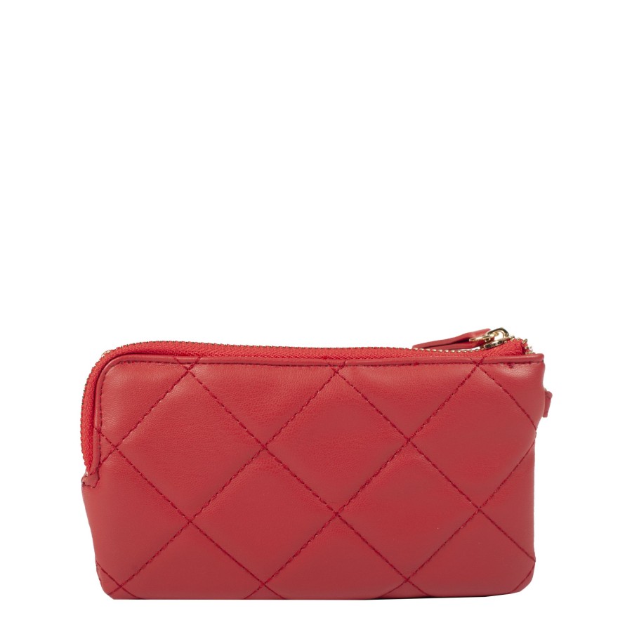 Femme Valentino Porte Monnaie | Porte Monnaie Double Ocarina Valentino Rouge