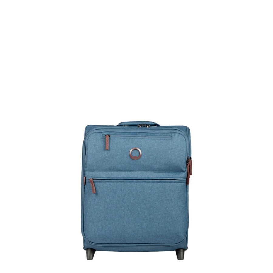 Bagages Delsey Valise 2 Roues Souple | Valise Cabine Easy Jet 2 Roues 45Cm Maubert 2.0 Bleu Multi