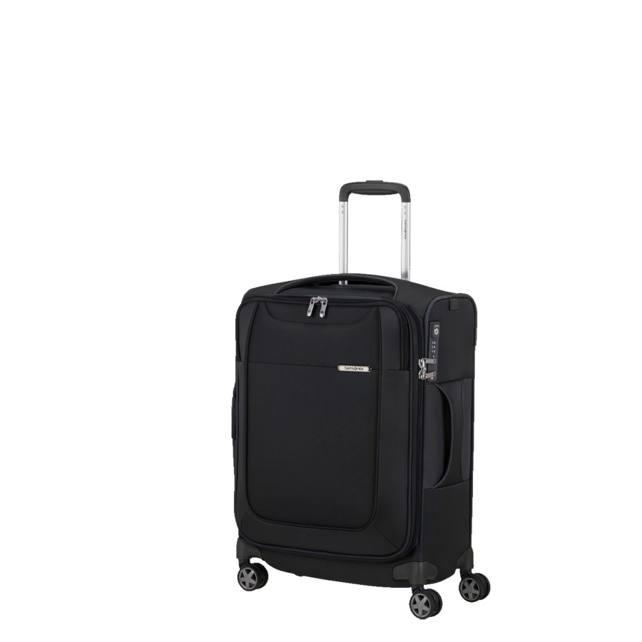 Bagages Samsonite Valise 4 Roues Souple | Valise Cabine Extensible 55Cm D Lite Samsonite Noir