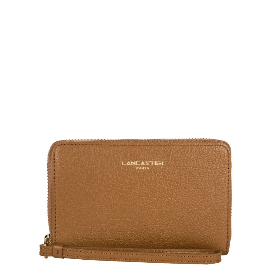 Femme Lancaster Portefeuille | Compagnon En Cuir Dune Lancaster Camel