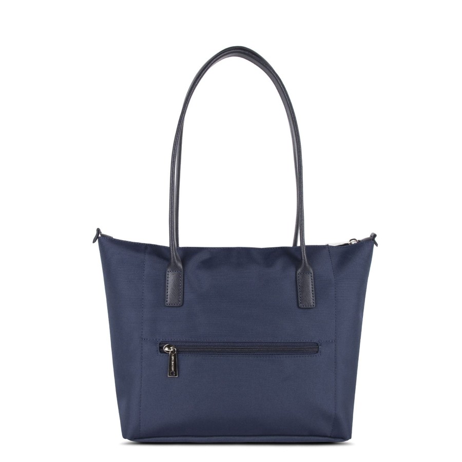 Femme Lancaster Sac Porte Epaule | Sac Cabas Epaule Smart Kba Lancaster Bleu