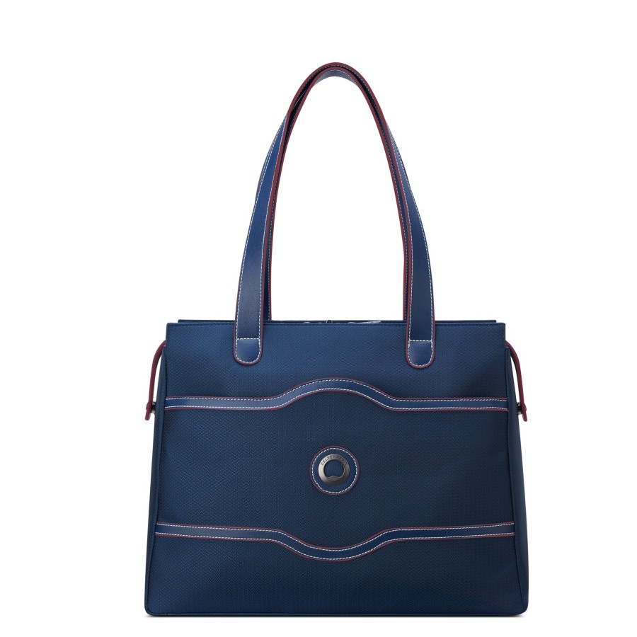 Femme Delsey Sac Porte Epaule | Sac Epaule 15.6 Chatelet Air 2.0 Delsey Bleu