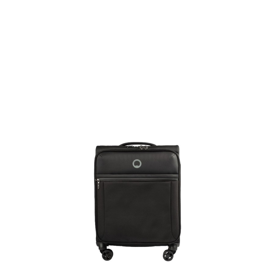 Bagages Delsey Valise Cabine Delsey | Valise Cabine Slim 55Cm Brochant 2.0 Noir