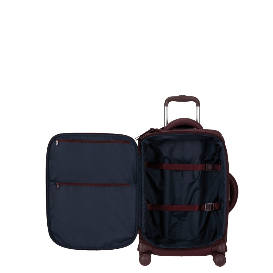 Bagages Lipault Valise 4 Roues Souple | Valise Cabine 55Cm Lost In Berlin Lipault Bordeaux