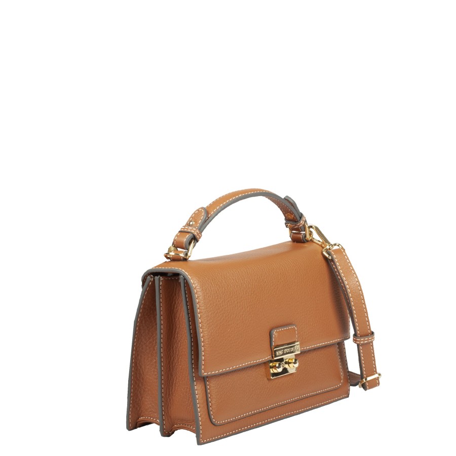 Femme Mac Douglas Sac Porte Main | Sac A Main En Cuir S Joyau Romy Mac Douglas Chatain