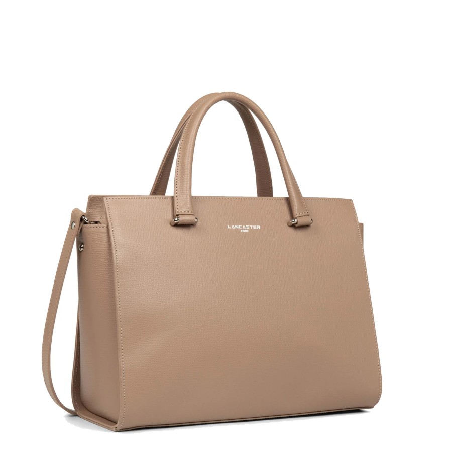 Femme Lancaster Sac Porte Main | Grand Sac A Main En Cuir Sierra Lancaster Galet