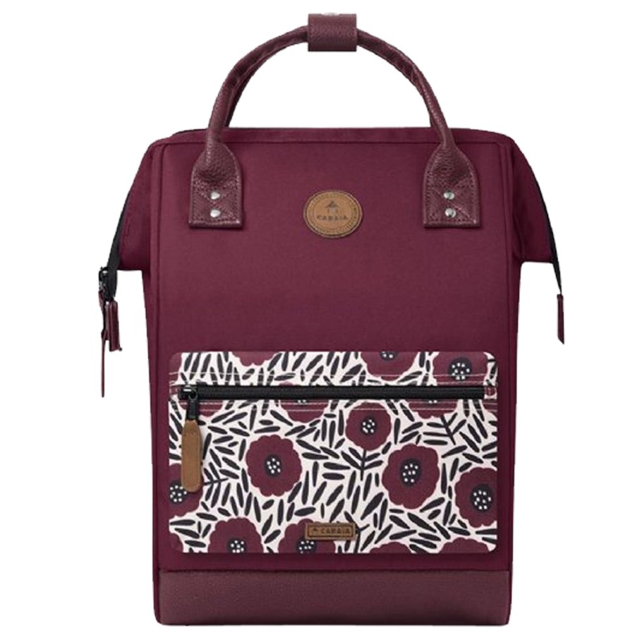 Femme Cabaia Sac A Dos | Grand Sac A Dos 25L Nice Adventurer Cabaia Bordeaux