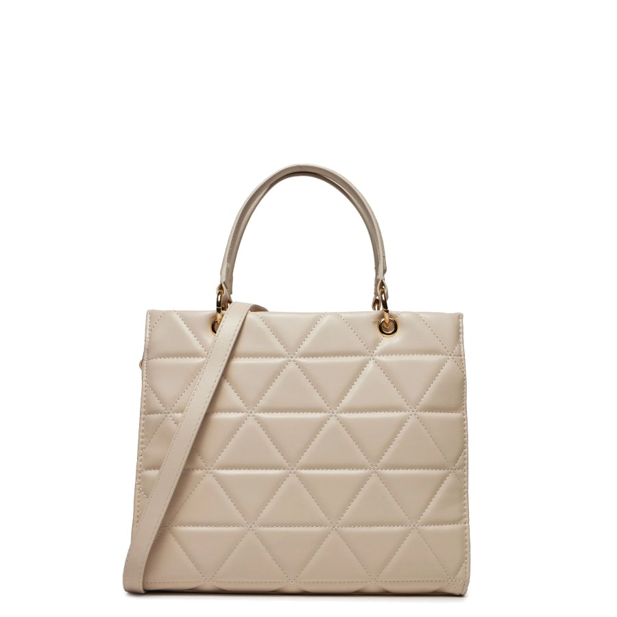 Femme Valentino Sac Porte Main | Sac A Main Carnaby Valentino Ecru