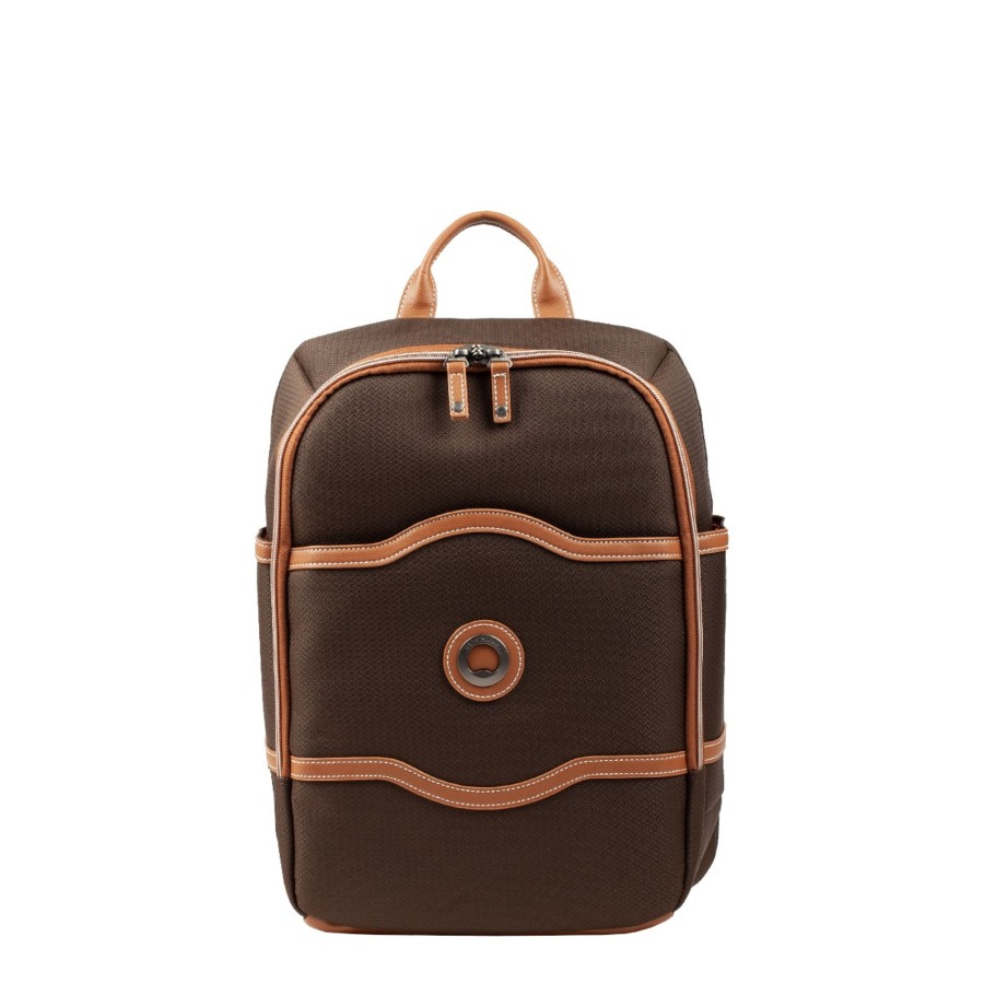 Femme Delsey Sac A Dos | Sac A Dos Xs Chatelet Air 2.0 Delsey Marron