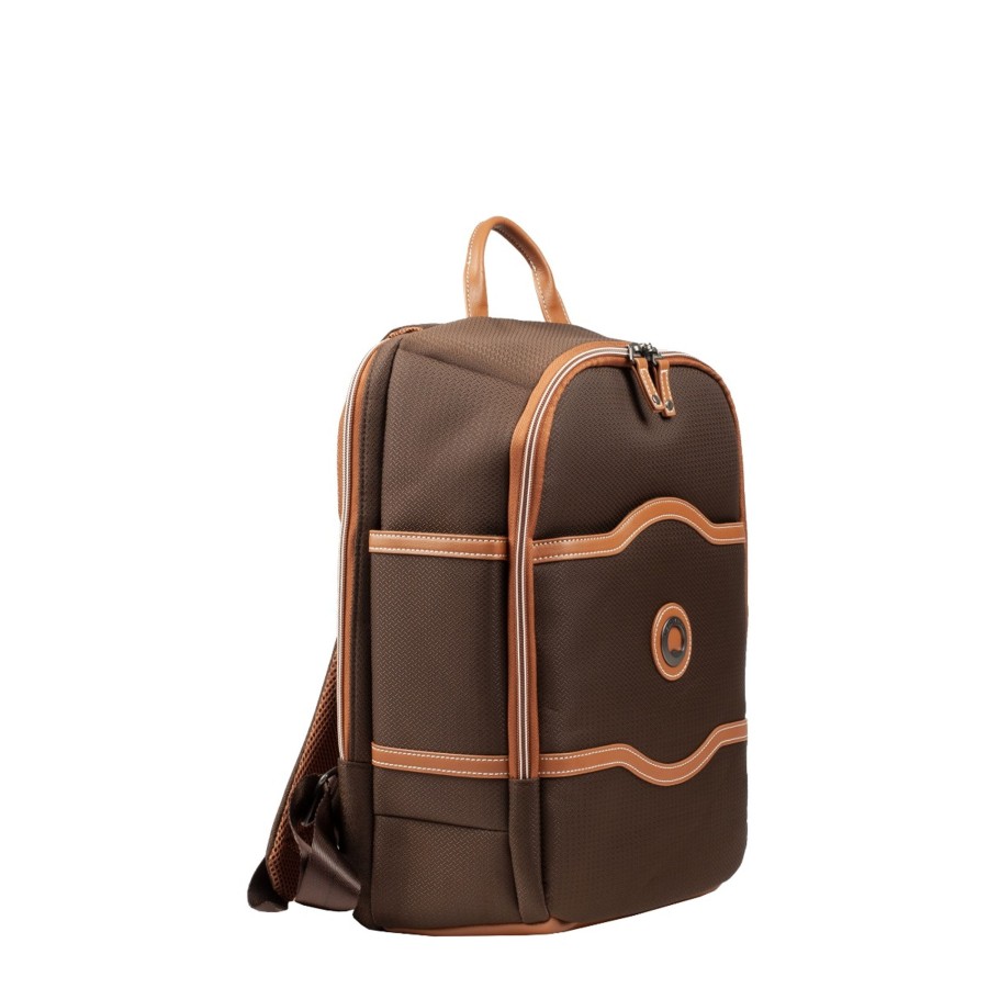 Femme Delsey Sac A Dos | Sac A Dos Xs Chatelet Air 2.0 Delsey Marron