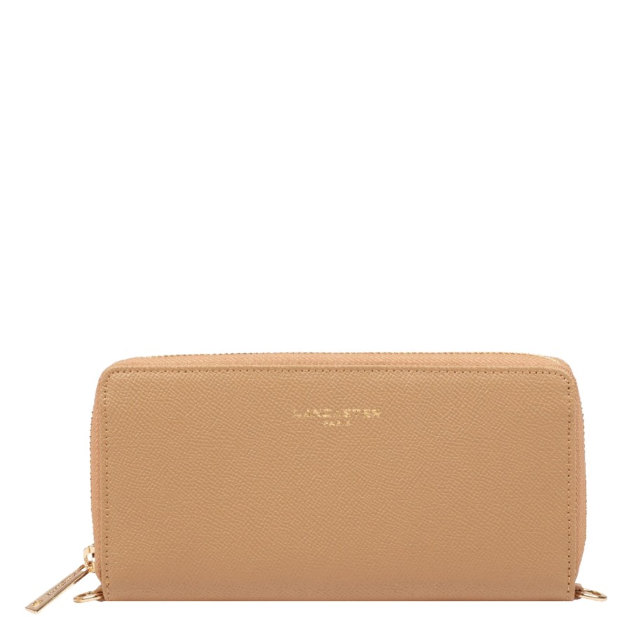 Femme Lancaster Portefeuille | Compagnon En Cuir Delphino Lancaster Camel