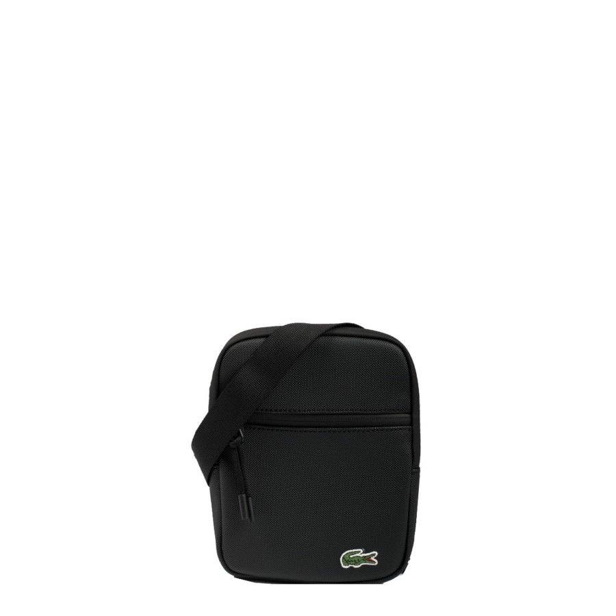 Homme Lacoste Sacoche Bandouliere | Petite Sacoche Lcst Lacoste Noir