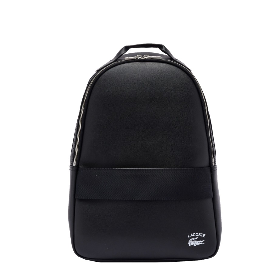 Homme Lacoste Sac A Dos | Sac A Dos En Cuir Lacoste Practice