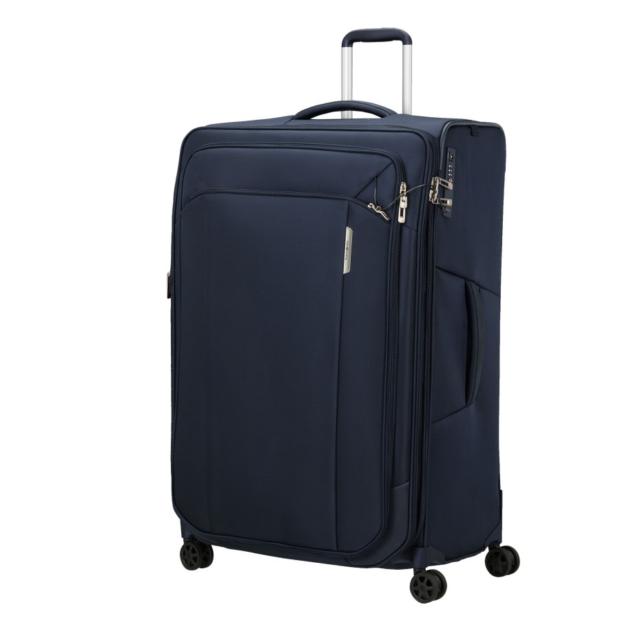 Bagages Samsonite Valise 4 Roues Souple | Grande Valise 82Cm Respark Samsonite Bleu