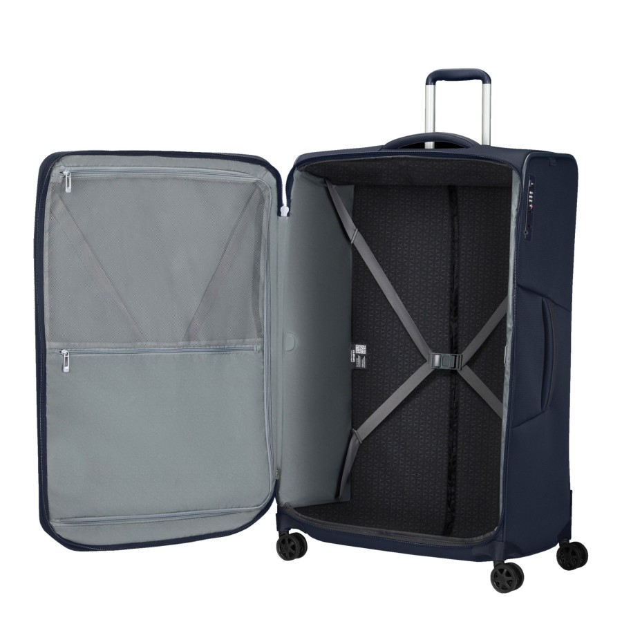 Bagages Samsonite Valise 4 Roues Souple | Grande Valise 82Cm Respark Samsonite Bleu