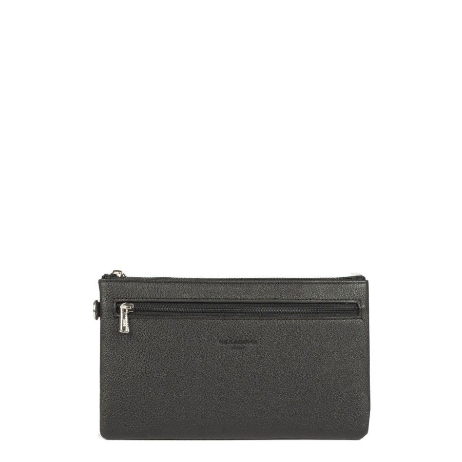 Homme Hexagona Porte Papiers | Pochette Cuir Vachette Petit Modele