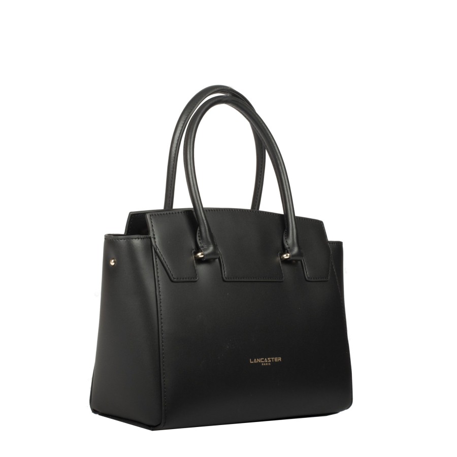 Femme Lancaster Sac Porte Main | Sac A Main En Cuir Smooth Or Lancaster