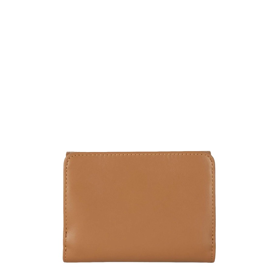 Femme Lancaster Portefeuille | Portefeuille En Cuir Paris Pm Lancaster Camel