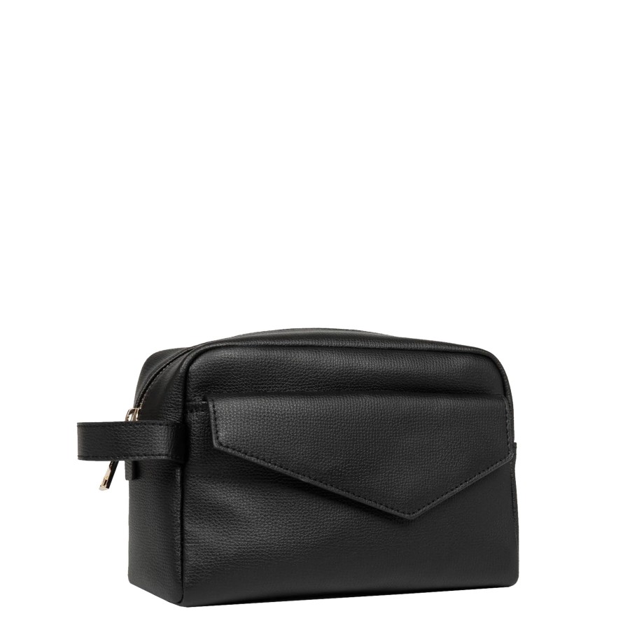 Bagages Lancaster Trousse De Toilette | Trousse De Toilette En Cuir Zoe Lancaster Noir