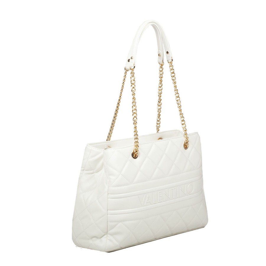 Femme Valentino Sac Porte Epaule | Sac Shopping Matelasse Ada Valentino Blanc